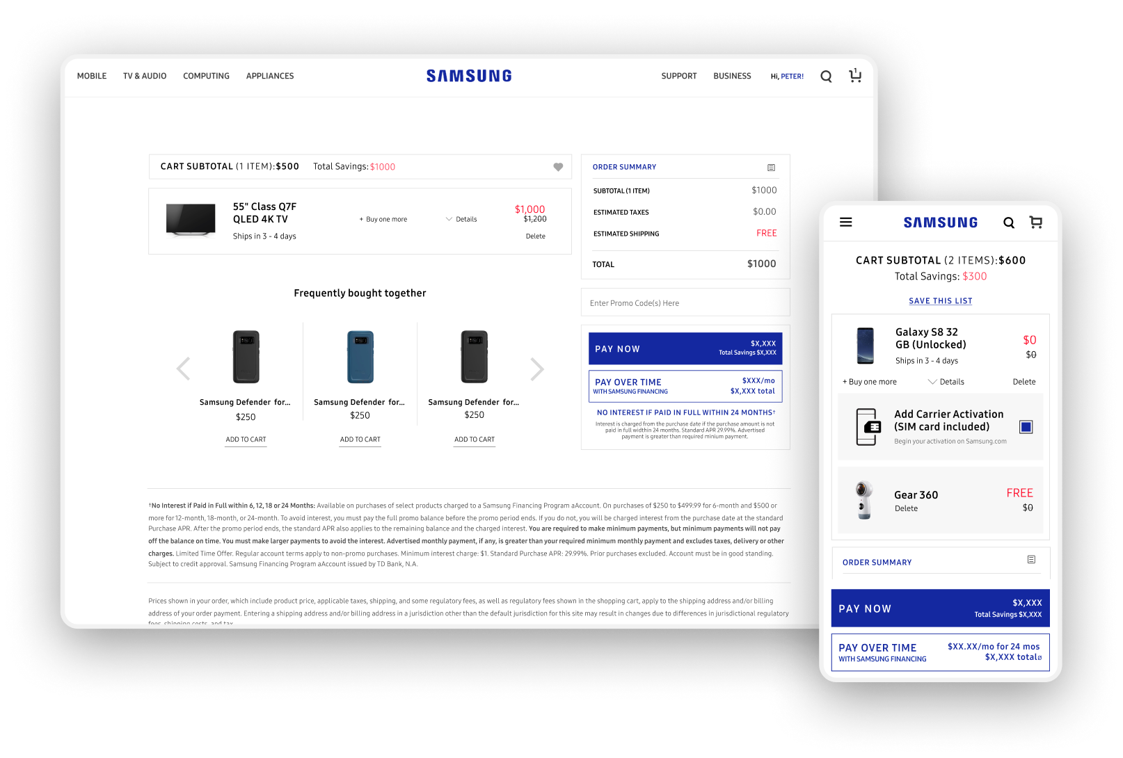 Cart & Checkout Redesign